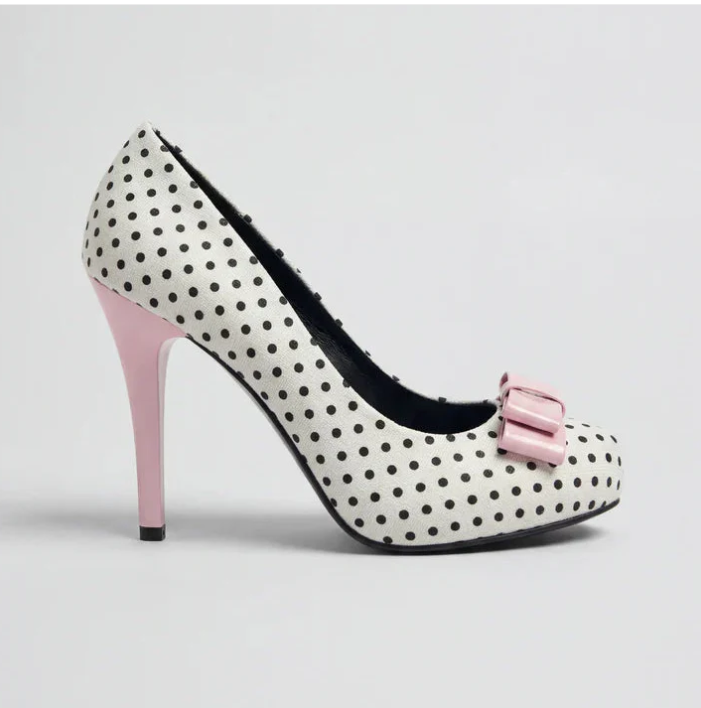 VynaCove™ Polka Bow Heels