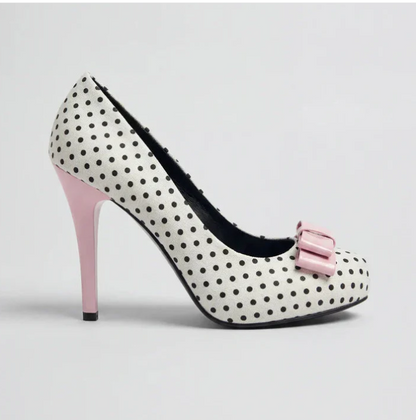 VynaCove™ Polka Bow Heels