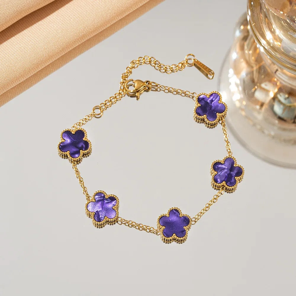 The Fifth Petal Charm Bracelet
