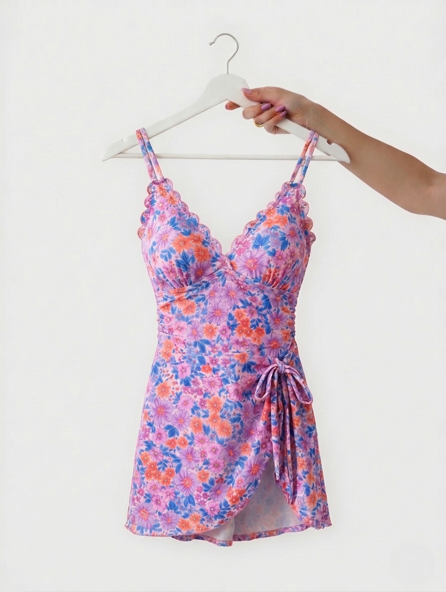 VynaCove™ The Scallop Swimdress