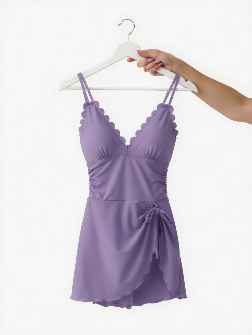 VynaCove™ The Scallop Swimdress