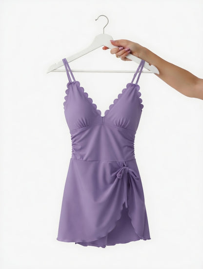 VynaCove™ The Scallop Swimdress